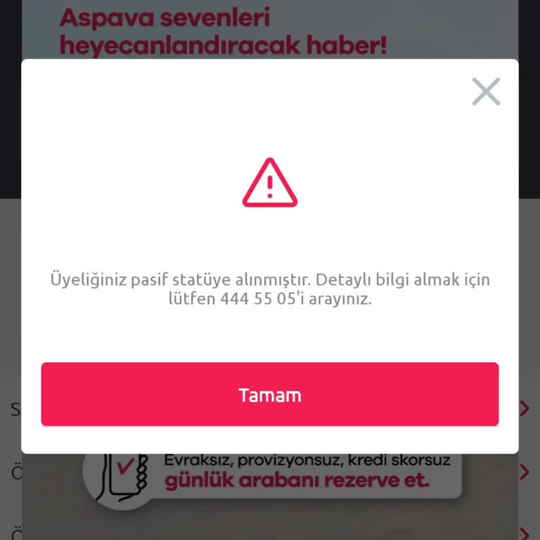 TikTak Kirala Hesap Pasifleştirme Sorunu