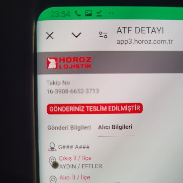 Horoz Lojistik'ten Gardırop Teslim Edilmedi Ama Edildi Görünüyor