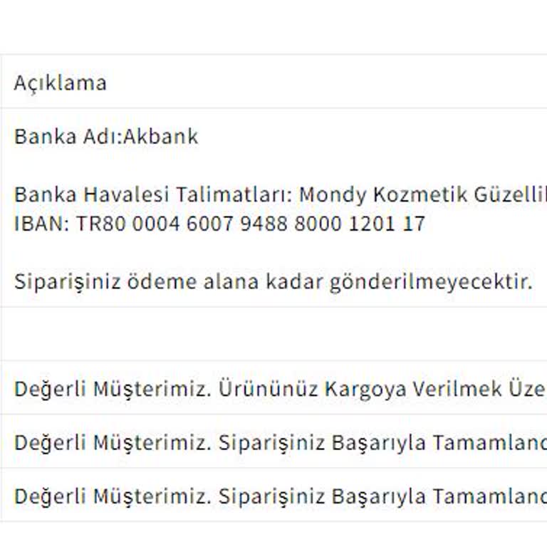 Mondy Shop Sipariş Tamamlandı Görünüyor Fakat Ürünleri Kargolamıyor