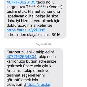 Aras Kargo Yanlış Adrese Gönderilen Kargo Bilgilendirmesi