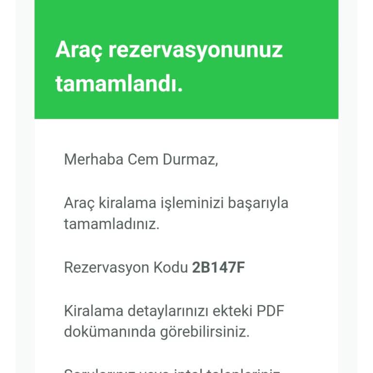 Enuygun.com Araç Kiralama Hizmeti Şikayeti