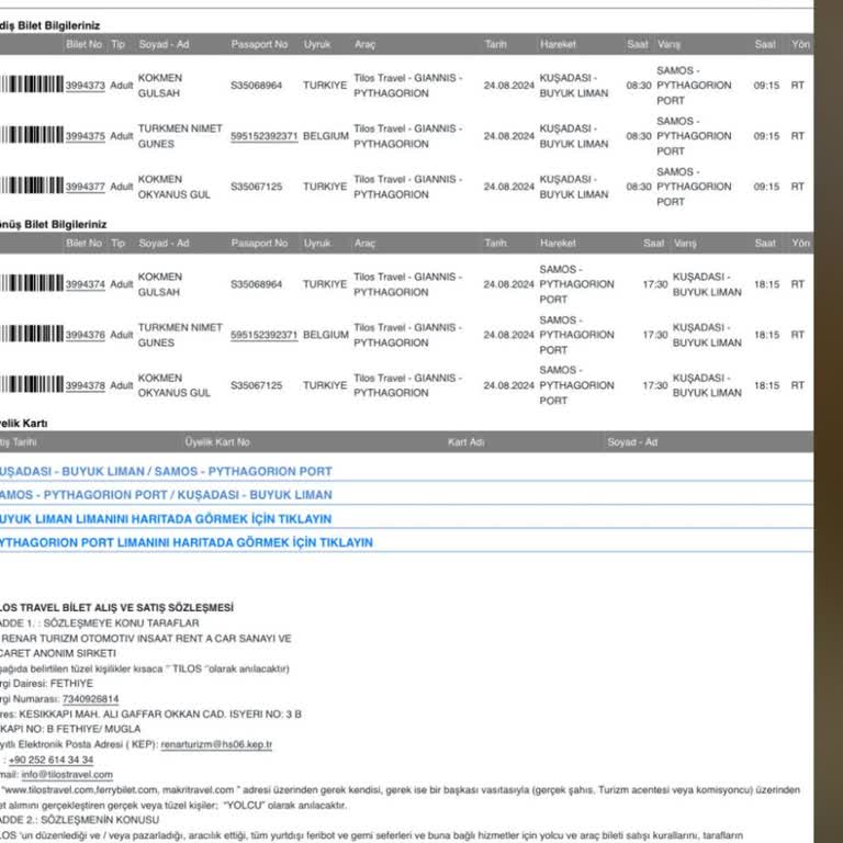 Tilos Travel Feribot Seyahatinde Yaşanan Zaman Kaybı Ve Sorunlar