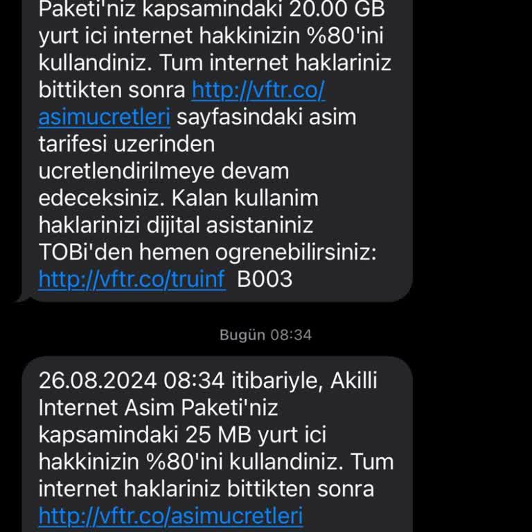 Vodafone Paket Sorunu ve Müşteri Hizmetlerine Erişememe