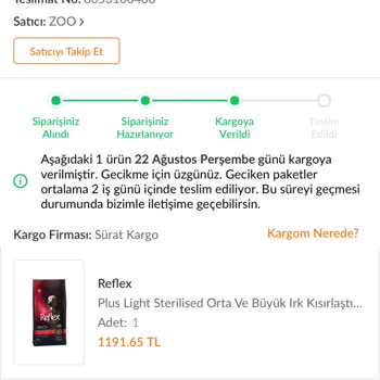 Sürat Kargo Paketimi Geciktiriyor, Teslim Tarihinde Teslim Etmiyor