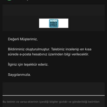 A101 Ekstra Sipariş Sorunu Ve Müşteri Hizmetleri İlgisizliği
