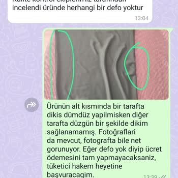 Gaus Hatalı Dikiş Kabul Etmiyor Ödemeyi Karta Yapmıyor