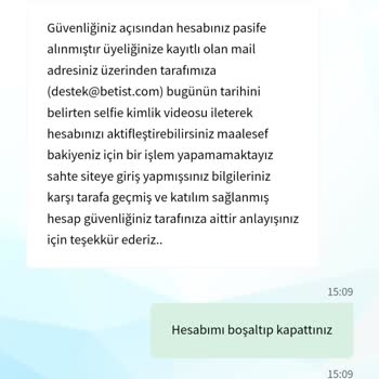 Betist'te Kazançlarım Ödenmiyor Ve Hesabım Kapatılıyor