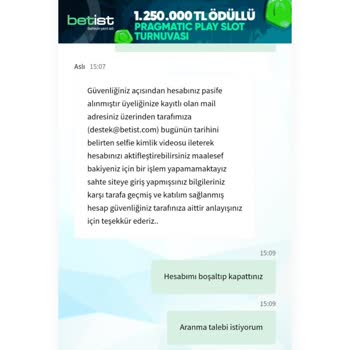 Betist'te Kazançlarım Ödenmiyor Ve Hesabım Kapatılıyor