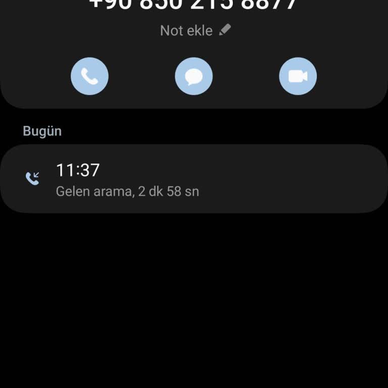 0850 215 88 77 Telefon Yanıltmacası Yapan Numara