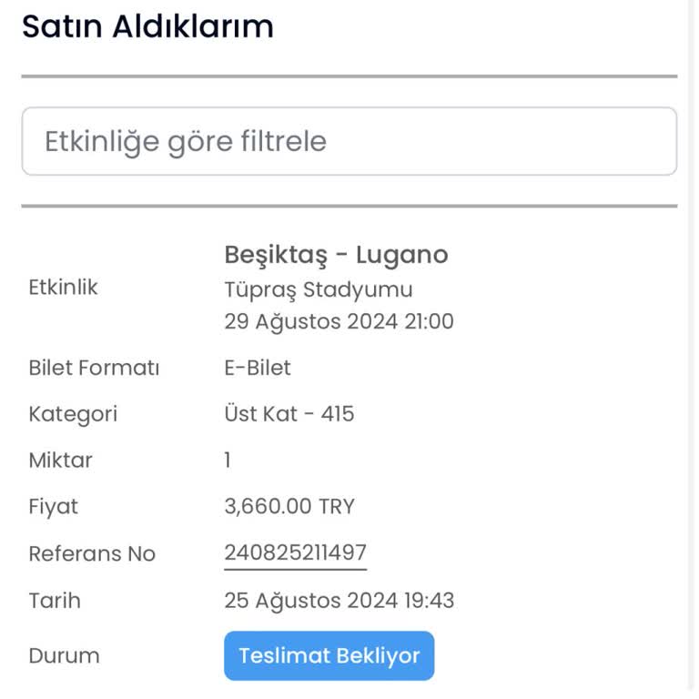 Banabilet.com Biletim Elime Ulaşmadı