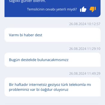 TurkNet 10 Gündür Teknik Destek Sunmuyor Sorumsuzluk