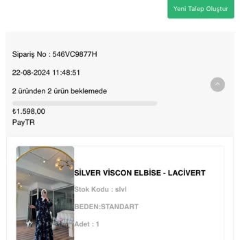 OZSARICAM İletilmeyen Ve İptali Yapılmayan Ürün