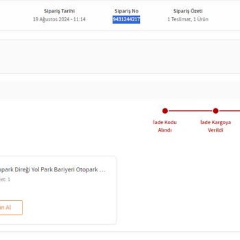 Trendyol Teslimat Bekletilip İade Edilmesi Ve Para İadesi Verilmemesi