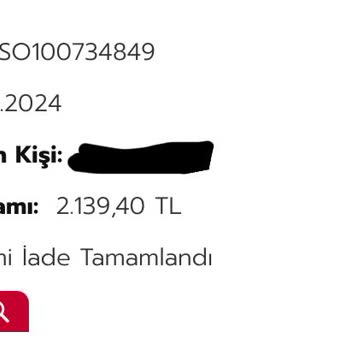 Rossmann "Kısmi İade İşlemi Tamamlandı"
