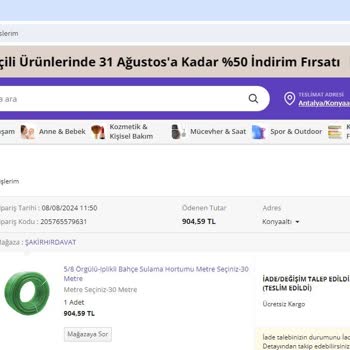 N11 Şakir Hırdavat Cayma Hakkı İhlali!