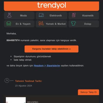 Trendyol Geç Teslimat Ve İade Talebine Yanıtsız Kalan Sipariş