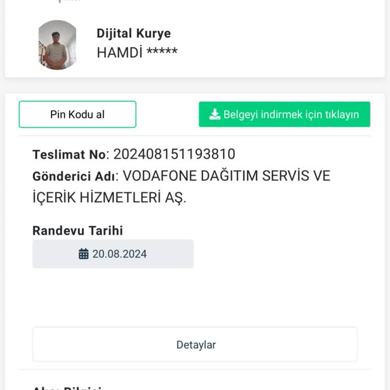Dijital Kurye Teslimat Yapamıyor Muhatap Yok
