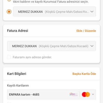Trendyol Kurumsal Fatura Bilgilerinin Düzgün İşlenmemesi