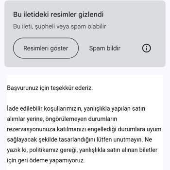 Biletix'ten Paramın İade Edilmesini İstiyorum