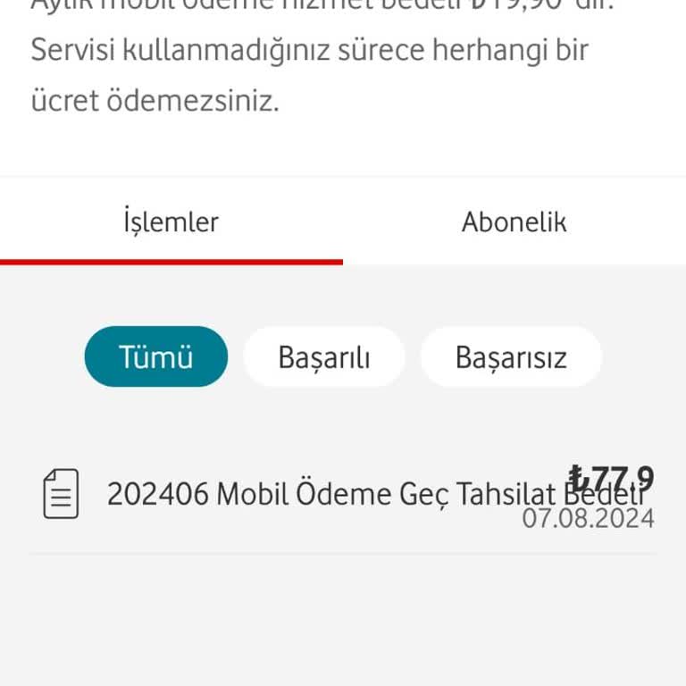 Vodafone'dan Haksız Ücret Talebi ve Gecikme Bedeli Sorunu