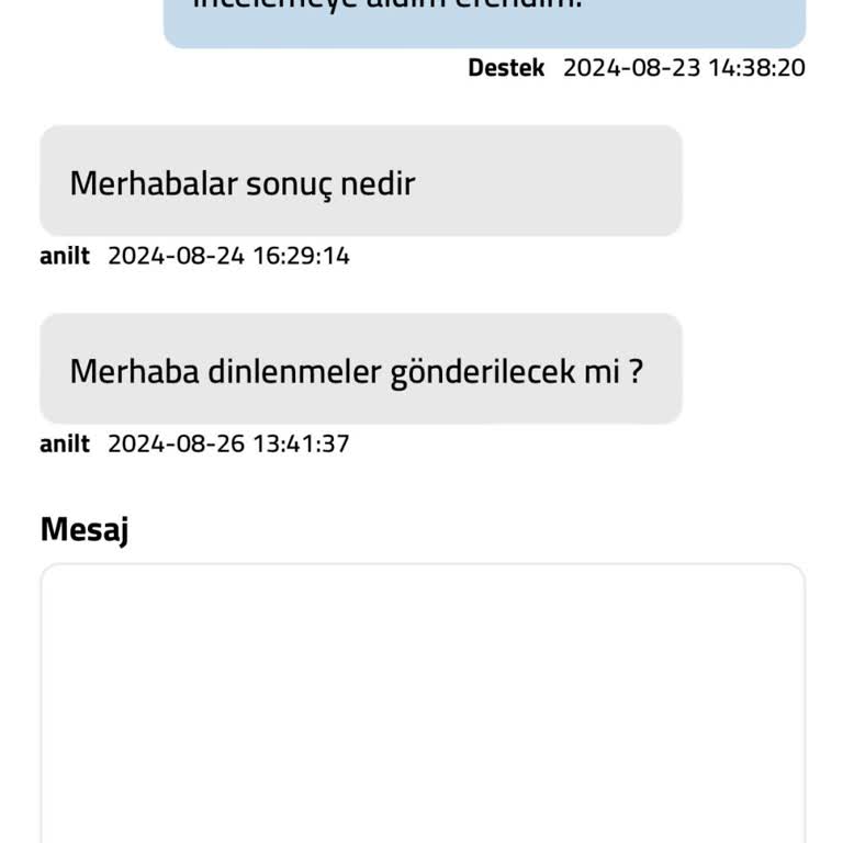 Anabayiniz.com Satın Alınan Dinlenmeyi Göndermiyorlar