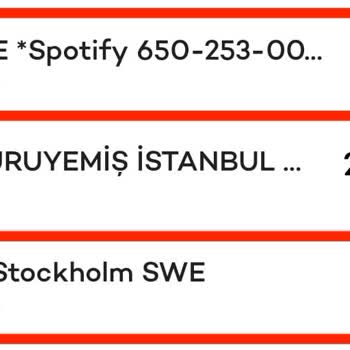Spotify Aylık Ödemesinin Kredi Kartımdan, 3 Aydır,2 Kez Çekilmesi