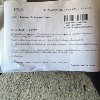 FLO Ayakkabı FLO Pişmanlıktır. Tabanı Çöken Terlikte Hata Bulamıyorlar.