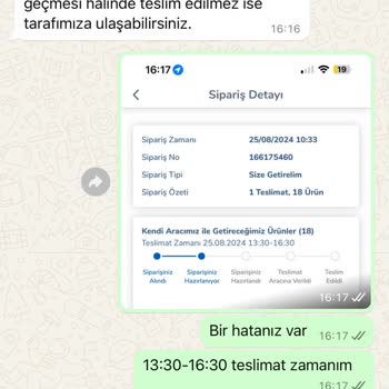 Carrefour SA Online Sipariş Hüsranı