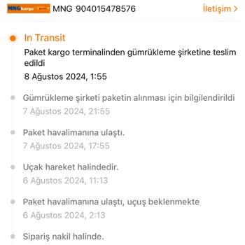MNG Kargo Sorunu. Kargom Gümrükten 20 Gündür Teslim Alınmadı.