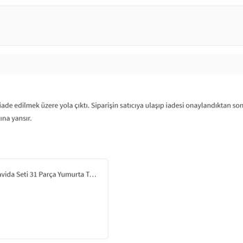 Trendyol Teslim Edilmeyen Ürün Ve Yetersiz Destek