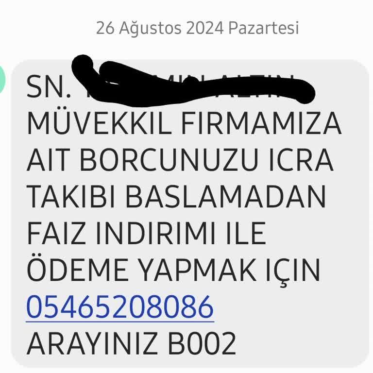 UCKOCLAR HK (SMS) Uckoclar Hk Adlı Firmadan Şikayetçiyim