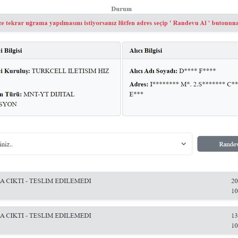 Kuryenet Geldik Bulamadık Yalanı