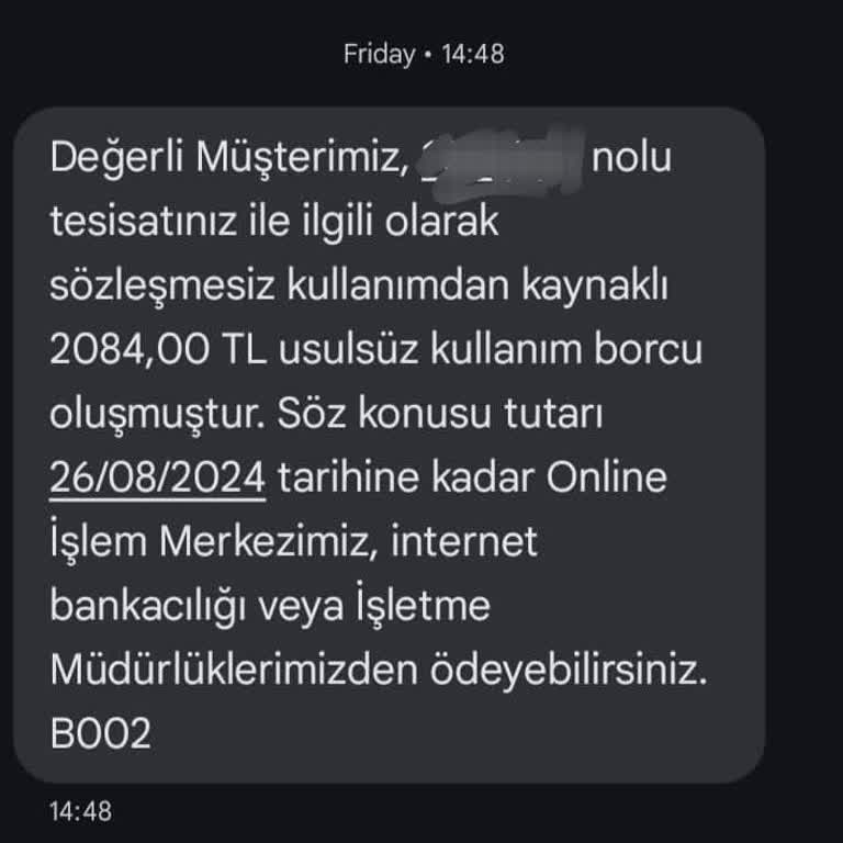 UEDAŞ Müşteri Olmadan Fatura Kesti