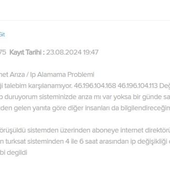 Kablo Net "TÜRKSAT Kablo" İnternet Sağlayıcısının IP Havuzu Yetersizliği