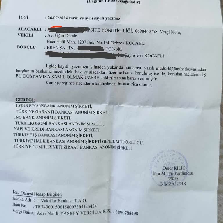 İş Bankası İcra Borcumu Ödedim Ama Bankalar Blokeyi Kaldırmıyor
