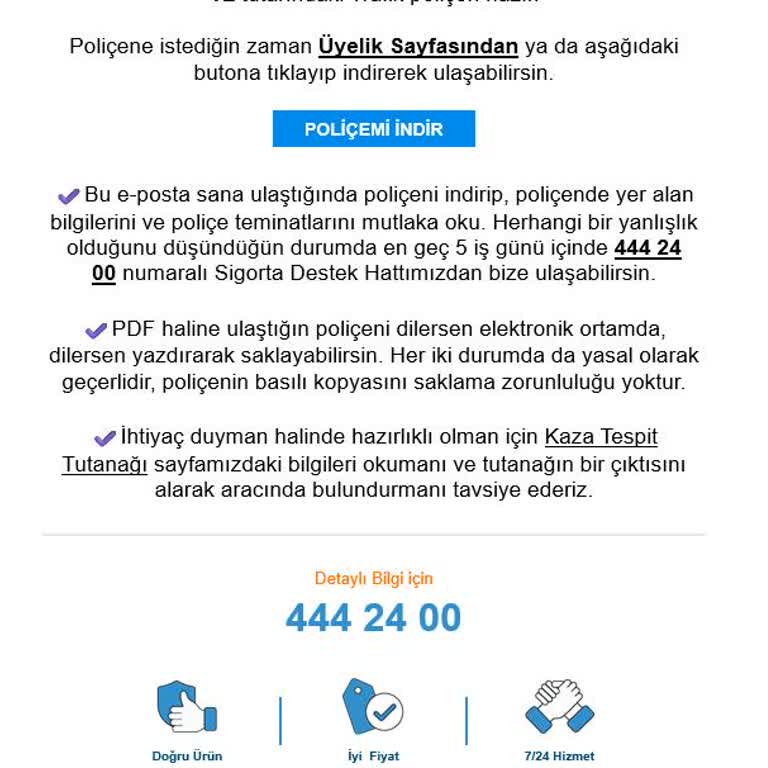 Sigortam.net Bir Türlü Trafik Sigortasını Poliçesini Gönderemedi