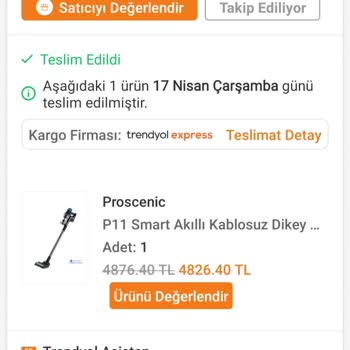 Proscenic Üç Ayda Parçalanan Süpürge İçin Fahiş Servis Ücreti Şoku