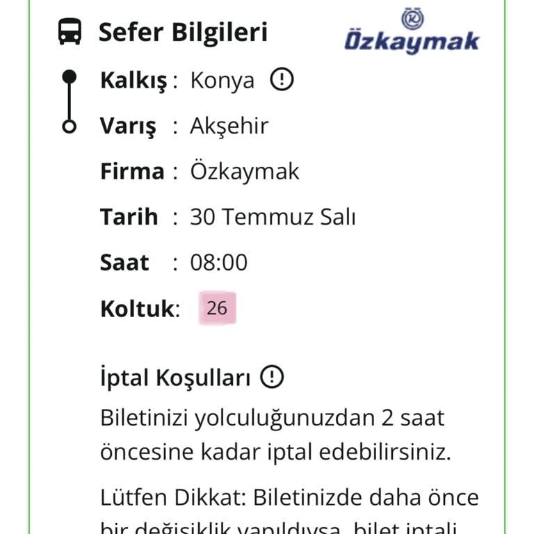 Özkaymak Turizm Bir Ay Geçmesine Rağmen İade Tutarımı Yatırmadı