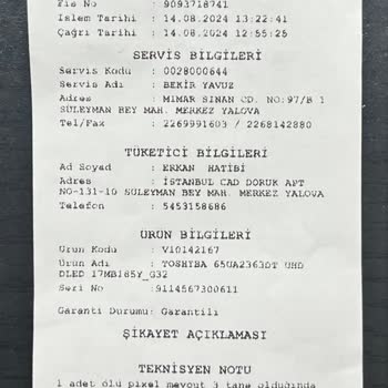 A101 65 İnç Toshiba