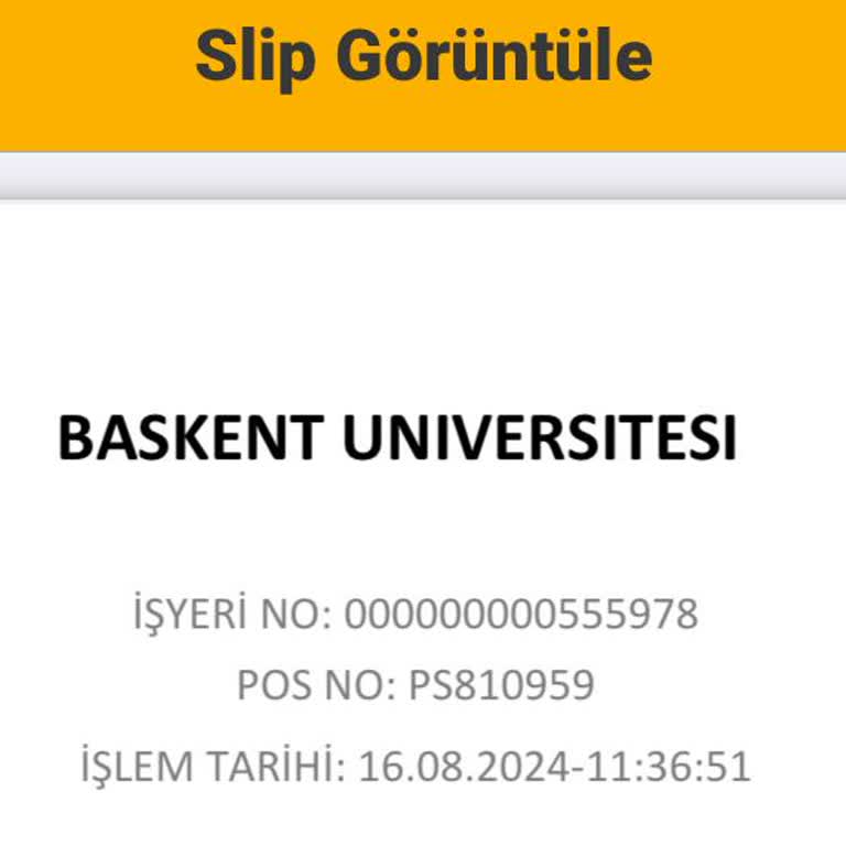 Başkent Üniversitesi Alanya Hastanesi Ameliyat Sonrası Pansuman Ve Kontrol Ücret Talebi