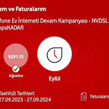 Vodafone Net Bana Sunulan Bütçeme Uyumlu Ev İnternet Paketimi İstiyorum