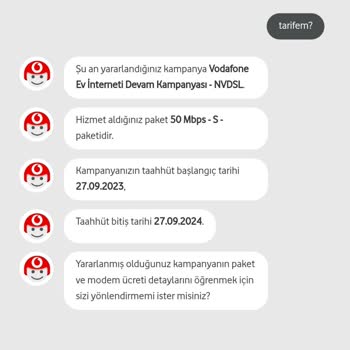 Vodafone Net Bana Sunulan Bütçeme Uyumlu Ev İnternet Paketimi İstiyorum