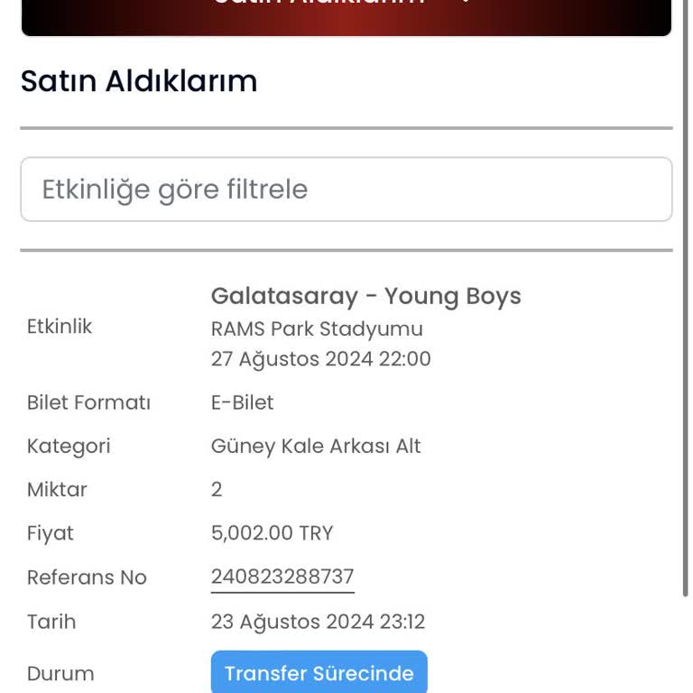 Banabilet.com Bilet Problemi Transfer Sürecinde Yazıyor Hala