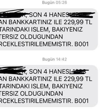 Apple.com/bill Açıklamalı 229.99 TL Tutarında Tarafımdan Para Çekildi