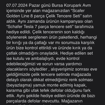 Schafer Müşteriyi Mağdur Ediyor