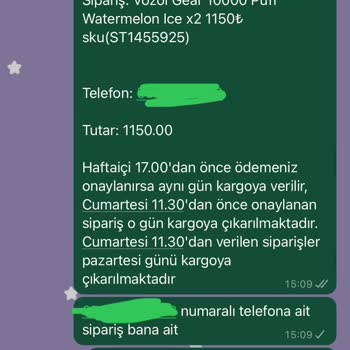 ING Vozolsepet.com-EFT İle Ödemeyi Alıp Müşteriyi Engelliyor