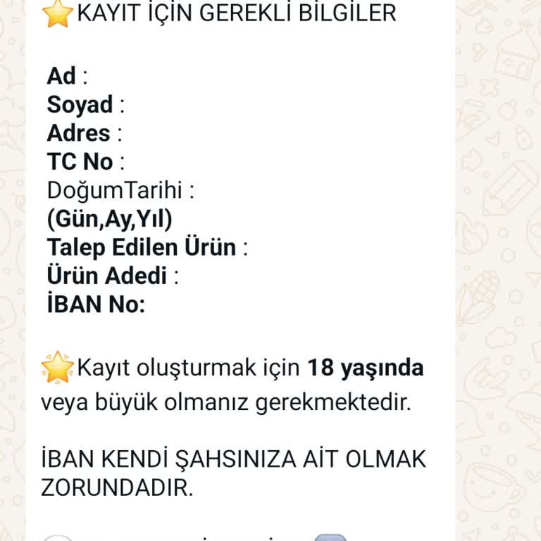Paketleme Acentesi IBAN Ve Bilgi Korumak İçin