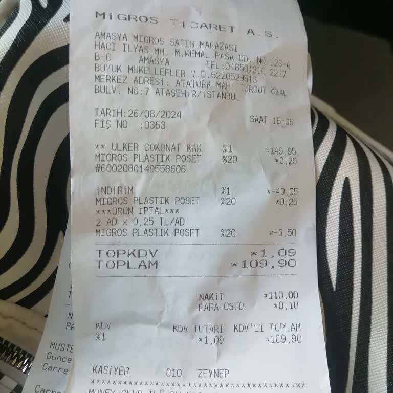 Migros Çalışanı Oldukça Nezaketsiz...