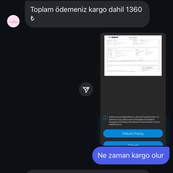 By Merve Kaya Kargo Yapılmayan Ürünlerim