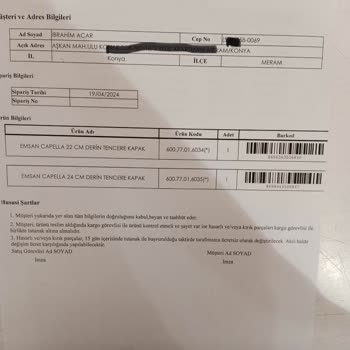 Emsan Mutfak Eksik Ürün Gönderimi